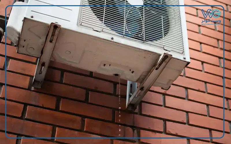 چرا کولر گازی اب می دهد