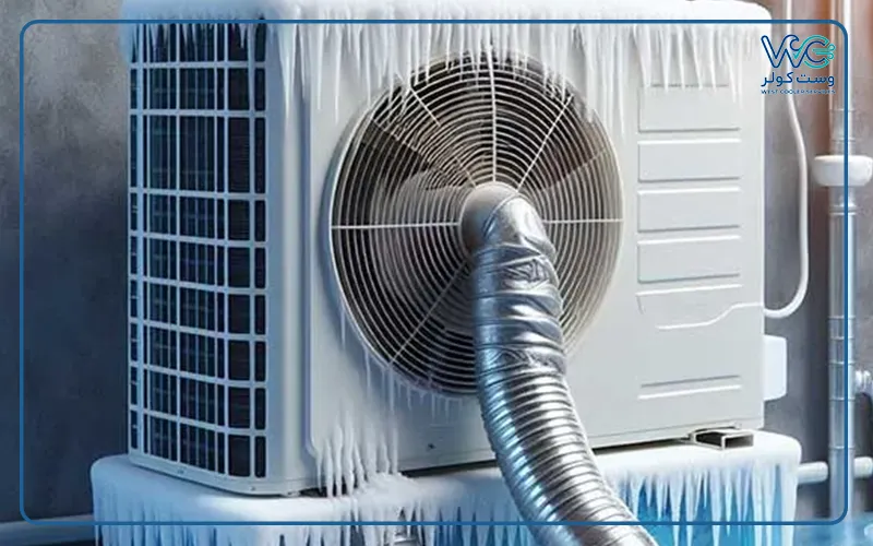 چرا کولر گازی یخ میزند